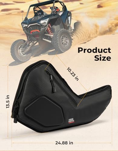 image for KEMIMOTO 6 Q Front Door Bags with Knee Pads Compatible with 2025 Polar