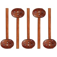 Cucchiai Di Legno Naturali - 5 Pezzi Per Cucina, Manico Lungo, Ideali Per Zuppe E Ramen - Foto 13