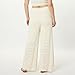 The Drop Women's Diza Pull On Flare Leg Crochet Pant, Birch, S