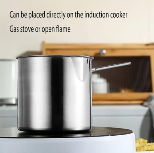 Image of 1set Stainless Steel Deep Fryer Pot Set - Multi-Purpose Frying Pot with Strainer for Fries, Hot Milk, Hot Tonic - 1200ml Capacity, Oil-Saving, Induction Cooker Compatible, Easy to Clean