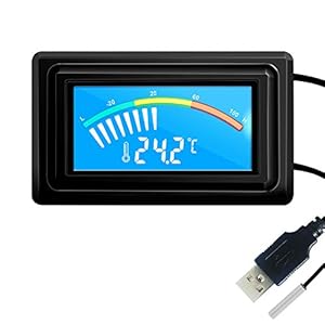 Ketotek E0032USB Termometr Cyfrowy Akwarium LCD