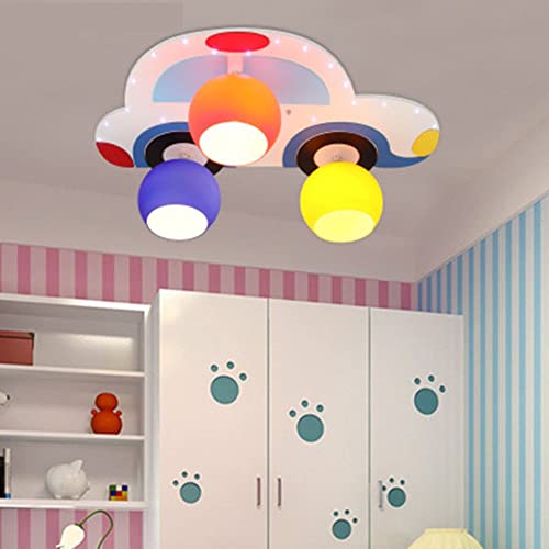 Lustre Plafond Football Sunny Lingt - Lampe Enfant Garçon Chambre Moderne Créative 40/50cm Noir Pour Décoration Salle De Jeux