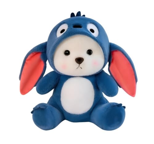 Image of Liquortees Big Teddy Bear Soft Toy, Soft Toys for Baby Girl, Baby Plushies Hoddy Teddy Bear, Kids Toys, Stuffed Toys, for Girls - (28 Cm Blue)