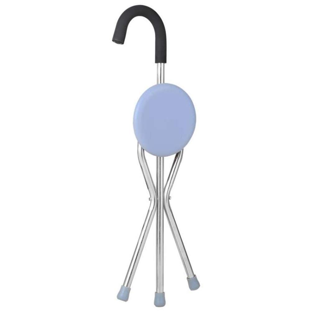 Bastón para Asiento, bastón para Caminar y Silla, Ayuda para discapacitados, bastón Plegable con Ayuda ergonómica para la Movilidad de Personas Mayores, bastón, muletas