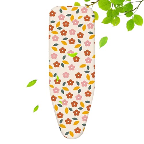 Housse Table À Repasser En Coton,90x30cm 100x34cm 110x34cm 120x38cm Housse Pour Table À Repasser Serrage Par Cordon Housse De Planche À Repasser Maisons(Orange,90x30cm)