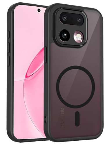 Image of Back Cover for Realme 16 Pro 5G, Translucent Matte PC Back + Soft Side TPU Bumper Shockproof Magnetic Support Mobile Case Cover (Realme 16 Pro 5G)