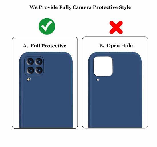 Image of A rtistque Liquid TPU Back Cover for Samsung M33 5G Back Cover | Silicone Matte Shockproof Flexible with Camera Protection Soft Back Cover Case for Samsung Galaxy M33 5G - Blue