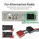 RED WOLF ISO Radio Stecker 16 Pin Auto Radio Kabelbaum ISO Adapter für VW Tiguan Passat Golf BMW 1er 3er 5er 6er Ford C-Max Transit Kuga