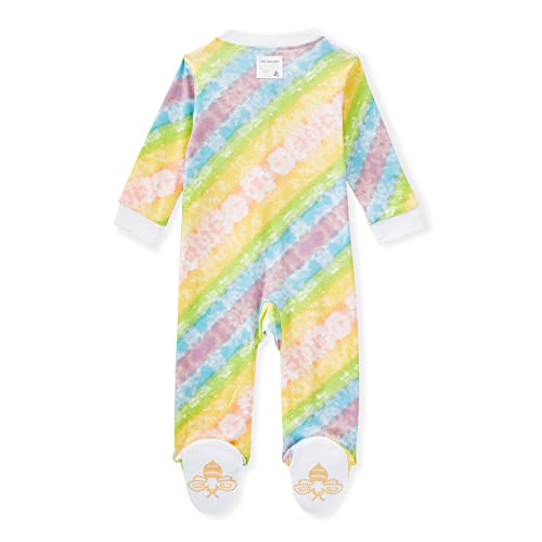 Image of Burt's Bees Baby unisex-baby Sleep & Play, Organic One-piece Romper-jumpsuit Pj, Zip Front Footed Pajama