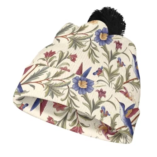 Kids Winter Beanie Hat Children's Warm Lined Knit Thick Cap with Pom for Daily Outdoor