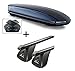 Produktbild Dachbox VDPMAA460 460Ltr Duo beidseitig aufklappbar abschließbar + Stahl Dachträger Aurilis Original kompatibel mit FIAT Multipla (5Türer) 1999-2010