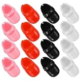 KESYOO 17cm Doll House Shoes 8 Pairs Mini Flat Shoes for Dollhouse Adornments Toy Home Decor