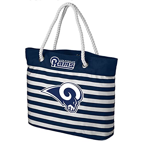 Los Angeles Rams Nautical Stripe Tote Bag
