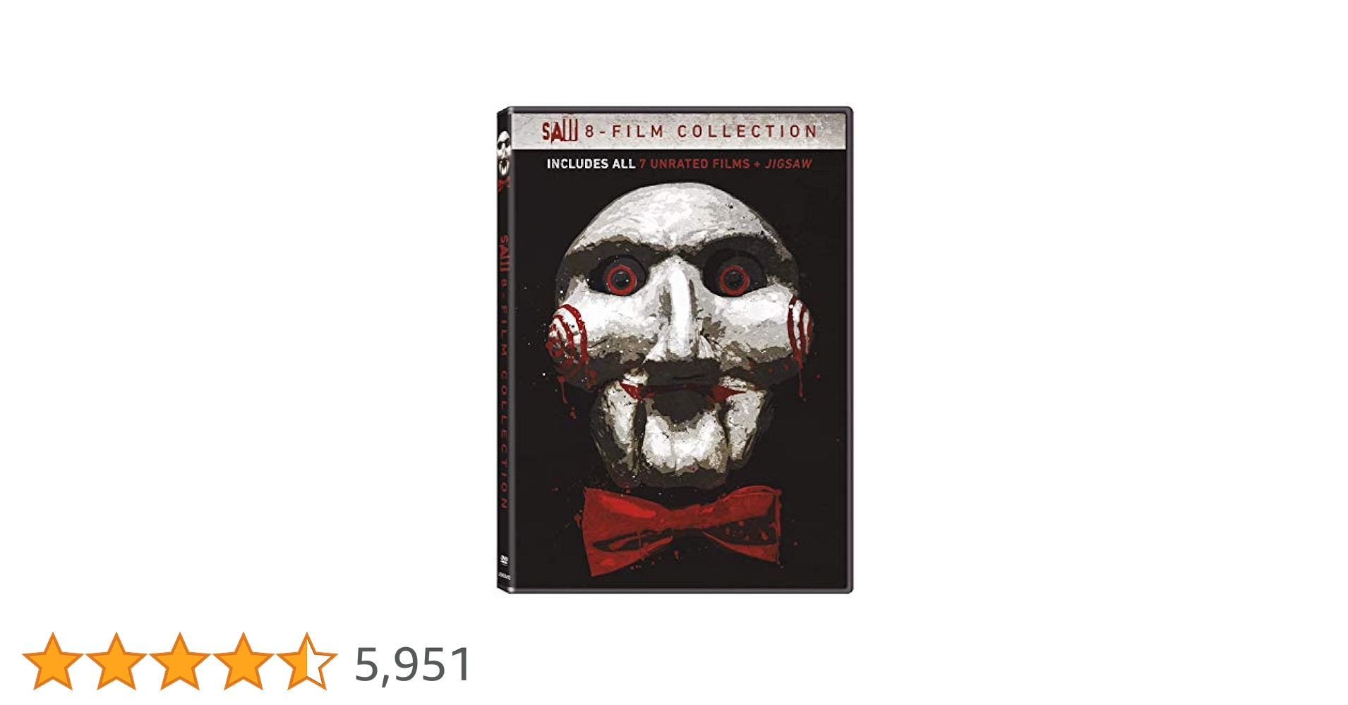 SAW シリーズDVD 全8巻+ スパイラル SAW シリーズDVD 全8巻+ スパイラル