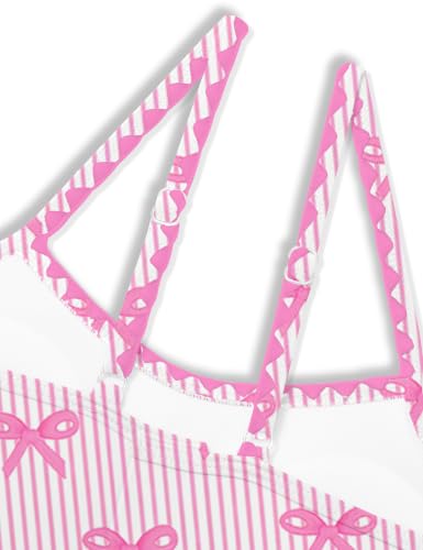 Image of Girls Swimsuit Solid Color Tankini Contrast Trim Swimwear 2 Piece Bathing Suit Padded Swimsuits for Teens 9-16Y
