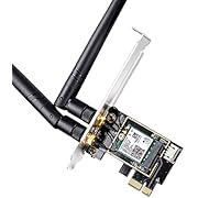 Cudy AX3000 WiFi 6 PCIe Karte für PC, Bluetooth 5.0 PCIe Karte, Intel AX200, 2402+574 Mbit/s WiFi 6-Geschwindigkeit, 802.11ax/ac/a/b/g/n, Bluetooth 5.0/4.2/4.0, nur Windows 10 (64-bit) System