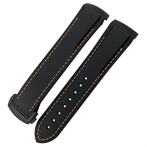 Bracelet montre silicone 22mm finitions incurvées haute qualité