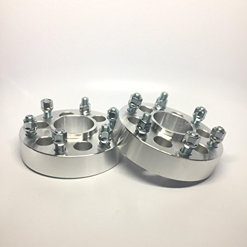 2 Pieces 1.5" 38mm Wheel Adapters (Change Bolt Pattern) 6x120 to 6x139.7 6x5.5 Center Bore 66.9 to 78.1mm Thread Pitch 14x1.5 for Chevy Canyon 6Lug Conversion