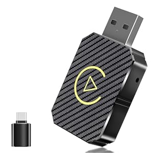 Carplay inalámbrico y Android Auto inalámbrico Stick,para Convertir CarPlay/Android Auto con Cable en Inalámbrico, Compatible para Coches con CarPlay y AA, para iOS 10+ & Android 11+, USB C/A