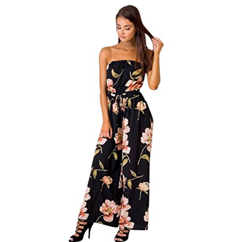 Auwer Hot Sale Jumpsuit! US Women Off Shoulder Floral Playsuit Ladies Summer Loose