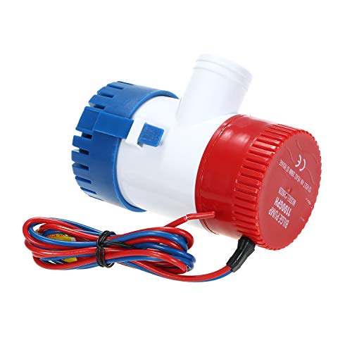 mewmewcat Bomba elétrica de 12 V Bomba de esgoto marinha 1100GPH Bomba de água submersível para barc