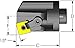 Ultra-Dex MH40 MSKNL6-CFT Chatter-Free Standard Modular Boring Head to Hold a Negative SNMG 643 at 15 Degree Lead, Left Hand, Coolant Thru, Anti-Vibe, 2.500" x 1.804", 3.030" Minimum Bore