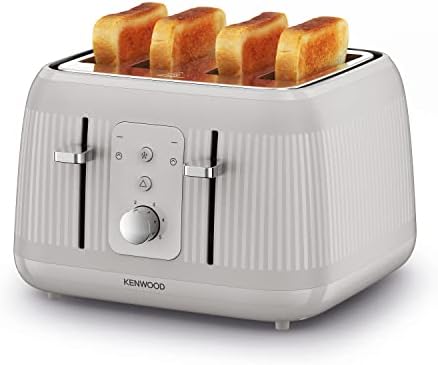 Kenwood Dawn Toaster, 4 Slot Toaster, Reheat, 5 Browning Settings, Defrost and Cancel Functions, Pull Crumb Tray, TFP09.000CR, 1800W, Oatmeal Cream
