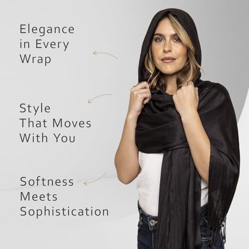 Pashmina Scarf for Women - Soft Women’s Scarves & Wraps, Stylish Shawl and Wrap3