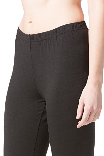 Fishers Finery Ecofabric Capri Legging; Casual Lounge Legging (Black, M) #TOP4