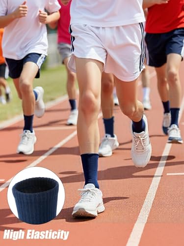 Image of Kids Socks, 5 Pairs Unisex Kids Youth Boys Girls Crew Combed Cotton Breathable Athletic Socks for Running Sport