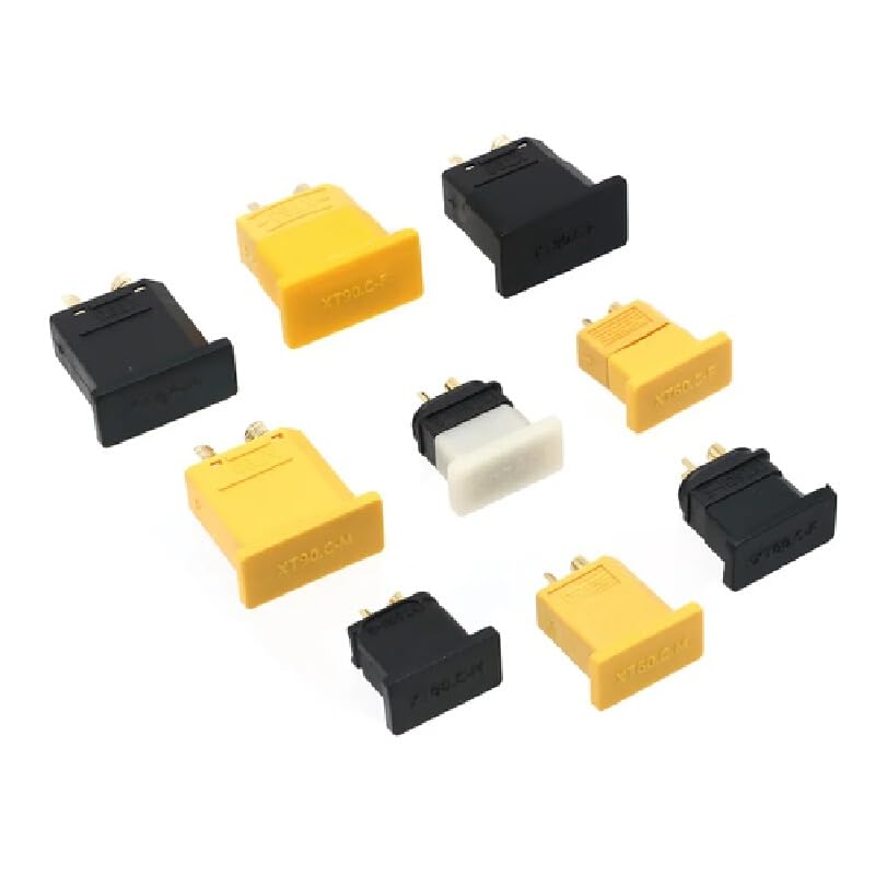 Conector XT90 macho para baterías de litio con cubierta impermeable pack de 5 unidades 5