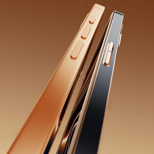 Étui magnétique iPhone 17 Pro Max en cuir orange à induction et caméra protégée - 7