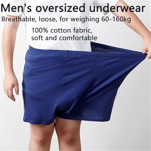 50-160kg Cotton Men's Loose Plus Size Boxer Briefs High Waist Underwear 3PCS Middle Elderly Panties Shorts Underpants2