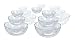 10 Clear Plastic Ball Fillable Ornaments Assorted Sizes