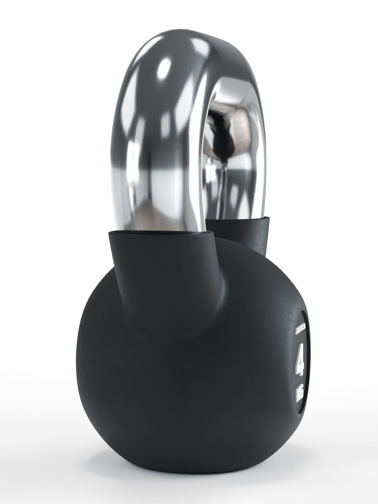 ATLETICA Kettlebells | 4-32 kg | gumowane hantle kulowe z chromowanym uchwytem | wysokiej jakości stop stali | jakość studyjna | funkcjonalny trening całego ciała, waga 28 kg
