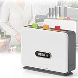 Smart - Juego de tablas de cortar con soporte para cuchillos, 3 tablas de cortar, secado al aire caliente, diseño de drenaje para el hogar, cocina y restaurante