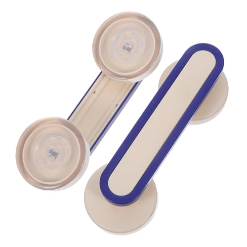 Anneome 2 Piezas Manilla de Succión para Puertas y Ventanas Agarre Seguro Mango Compacto para Puertas Correderas Armarios y Fácil Limpieza y Diseño Moderno Azul Oriental