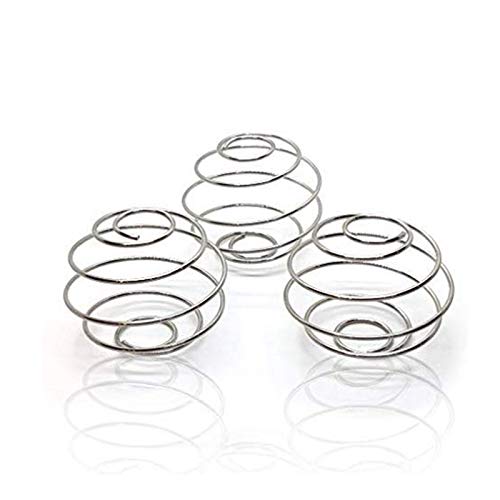 3Pcs Milchshake Protein Shaker Ball Draht Rührgerät Vermischung Schneebesen Ball Zum Protein Shakes Essen Klasse Rostfrei Stahl a/Weiß/Als zeigen