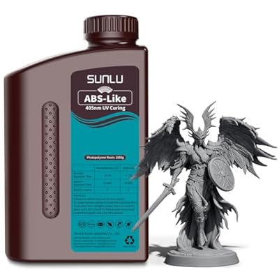 SUNLU Upgraded ABS Like Resin for 3D Printer, 405nm UV-Curing Resin LCD/DLP/SLA...