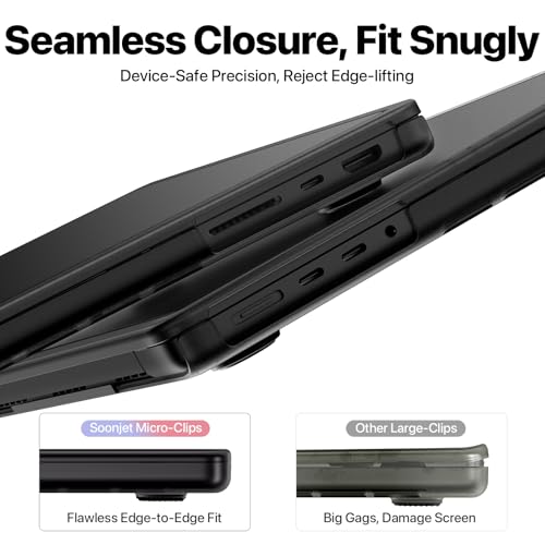 Image of Soonjet Anti-Crack for MacBook Pro 14 inch Case | 2026-2021 M5 M4 M3 M2 M1 Pro /Max | 100% Match Official Color | Protective Hard Shell Laptop Cover|Armor Black