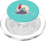 Disney The Little Mermaid Ariel Shore Dream Teal Background PopSockets PopGrip for MagSafe