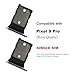 2 PCS for Pixel 9 Pro Single SIM Card Tray Replacement, Single SIM Card Slot Holder Compatible with Pixel 9 Pro (Rose Quartz)