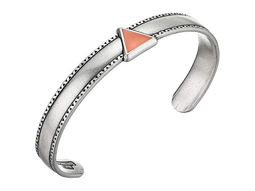 Alex and Ani Women's Shark Tooth Chili Cuff Bracelet Rafaelian Silver One Size