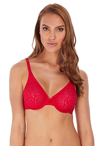 WacoalHalo Lace Full Cup Bra Red