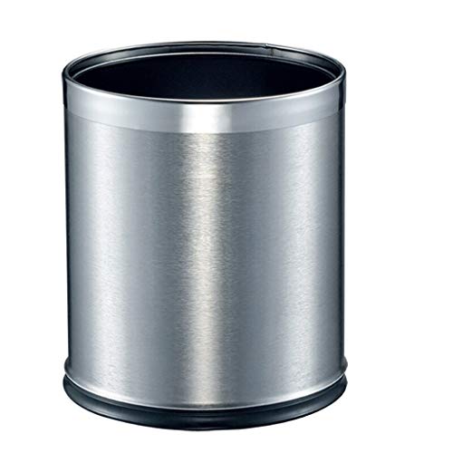 Cendrier extérieur poubelle ménagère sans couvercle inox 10 L