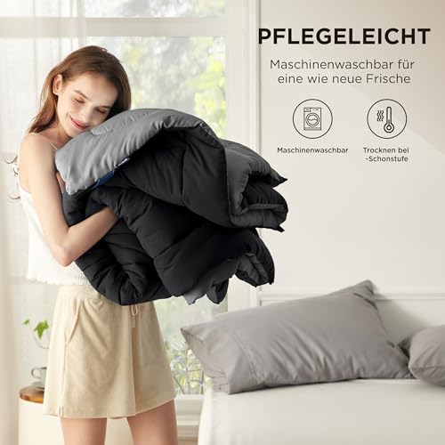 Image of BEDSURE Duvet without cover 240 x 220 cm - duvet with integrated cover