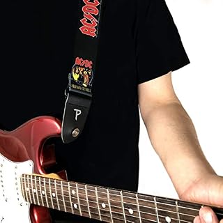 P Perri's Leathers Ltd. LPCP-8014 ACDC 2" Polyester Guitar Strap – Image 5