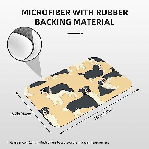 Tapis de bain en terre de diatomées doux motif Border Collie - 3