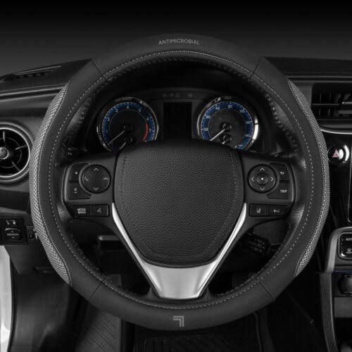 BDK Soft Mesh Grip Steering Wheel Cover Size (14.5-15.5") (SISW-8501-GR)