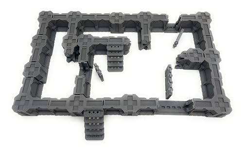 Space Hulk Système mural modulaire 31 pièces décors Sci-Fi wargame table 28mm - 4